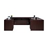 Boss Office Products 66" U-Shaped Desk with 2 File Pedestals, Mahogany (GROUPA14-M)~#|#~7D40E841-67C1-4EDF-8A422761DF0F9123_sc7