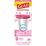 Glad Odorshield 4 Gallon Drawstring Kitchen Trash Bag, Febreeze Cherry Blossom, Pink, 34 Bags/Box (79274)~#|#~7D4102A5-944C-45AE-9AA7EEC4EB74AEAD_sc7