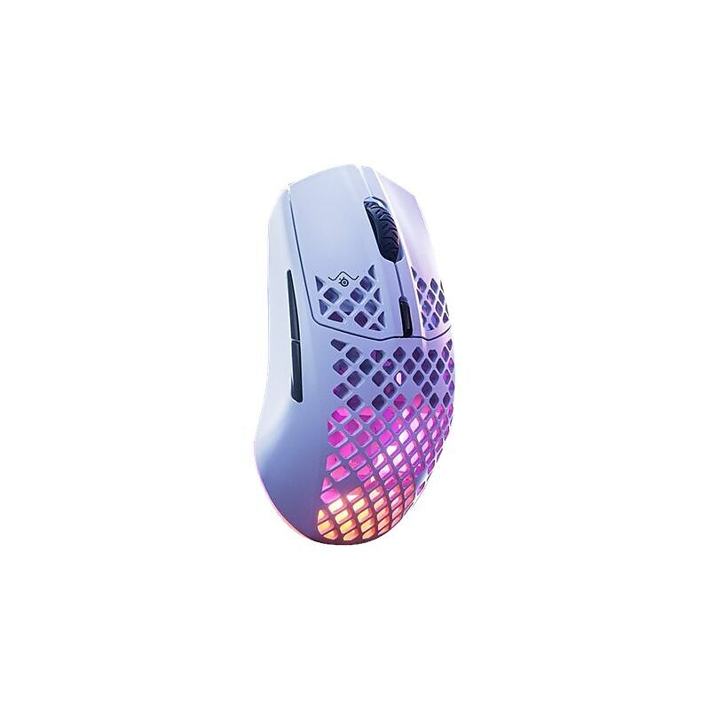 SteelSeries AEROX 3 Ergonomic Optical USB Gaming Mouse, Snow (62608) image 1