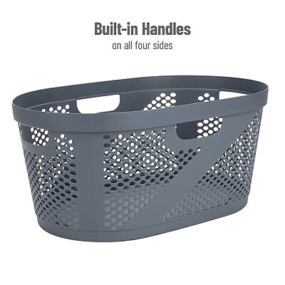 Mind Reader 10.57-Gallon Laundry Basket - Thumbnail 2