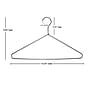 Nahanco 16 1/4" Metal Standard Top Hanger, Brushed Aluminum, 100/Carton (8410)~#|#~7D4586AF-CE8A-461A-BEEF594B69CB2060_sc7