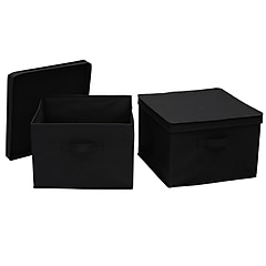 Household Essentials Medium Stackable Folding Fabric Square KD