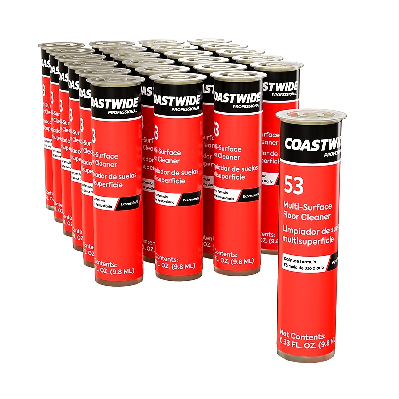 Coastwide Professional ExpressRefill Multi-Surface Floor Cleaner, 24/Pack (CW053ER24-A) image 1