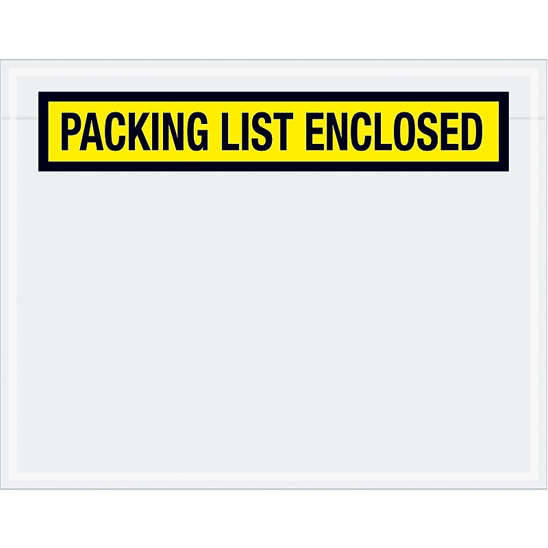 Packing List Envelope, 7" x 5.5", 1000/Carton (PL456) image 1