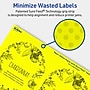 Avery Arched Laser/Inkjet Multipurpose Labels, 4.75" x 3.5", Neon Yellow (40/Pack)~#|#~7D54018A-2263-4543-8E2322DA2F0823CD_sc7