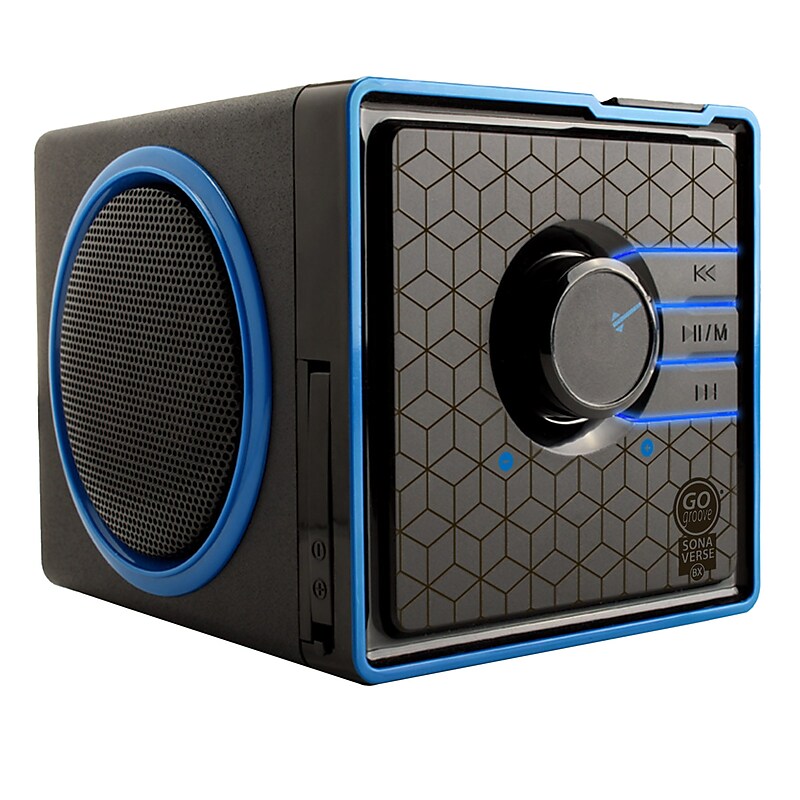 Gogroove SonaVERSE BX Portable Stereo Speaker System, Black (GGSVBX0110BKWS) image 1