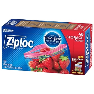 Ziploc Sandwich Bags, 90 Bags/Box (315885) | Staples