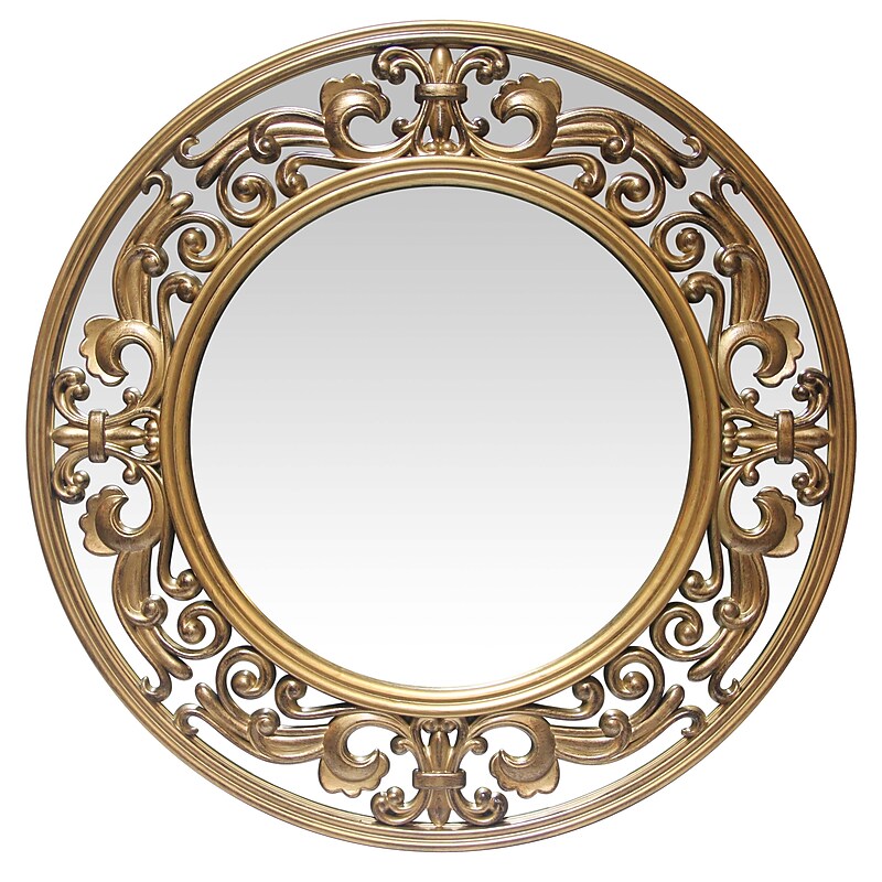 Infinity Instruments Victoria Decorative Wall Mirror, Plastic, 23.5" (15368GD) image 1