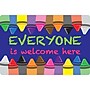 Ashley Smart Poly Commercial Floor Mat, 15.5" x 23.5", Crayons Everyone is Welcome Here, 2/Bundle (ASH91502-2)~#|#~7D651AFD-3527-4EDD-A19AFA1449E367E8_sc7