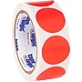 Tape Logic 1 1/2" Circle Inventory Label, Fluorescent Red, 500/Roll (DL612G)~#|#~7D6541E5-5DF3-41DB-BBBF439B74EDB3AC_sc7