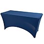 Iceberg 72"L x 30"W Stretch-Fabric Table Cover, Blue (16526)~#|#~7D673C9D-C3AA-442B-B7184CECB0E217DC_sc7