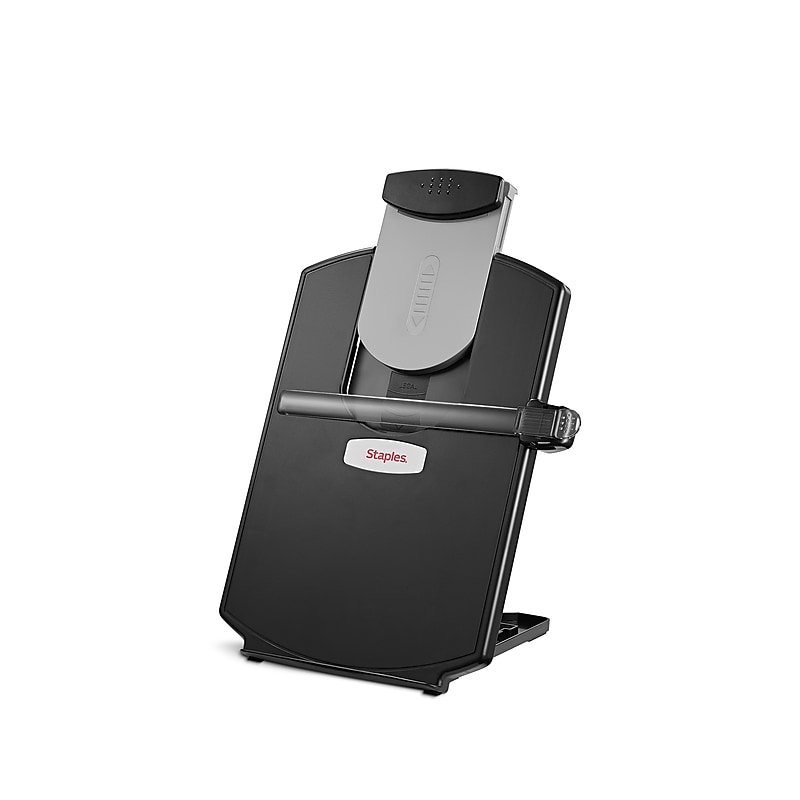 Staples® Plastic Document Stand with Clip & Guide Bar, Black (ST61704-CC) image 1