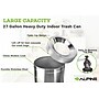 Alpine Industries Stainless Steel Trash Can with Open Lid, 27 Gallon, Silver (ALP475-27)~#|#~7D6920CB-79C2-41BE-ACAE4EC402A95818_sc7