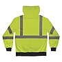 GloWear 8312BK High Visibility Long Sleeve Black Bottom Hooded Zip-Up Sweatshirt, ANSI Type R Class 3, Lime, 3XL (22937)~#|#~7D6D6C84-3B47-481B-A4AF2959C5A50D0A_sc7