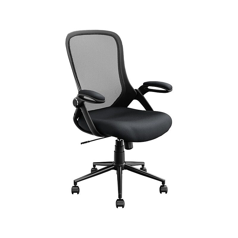 Click365 Ergonomic Fabric/Mesh Swivel Task Chair, Black (CCHR10003A) image 1