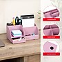 Staples 7-Compartment Plastic Desk Organizer, Dusty Pink (ST63870)~#|#~7D729EEF-2821-49D1-983B1F2EA0699EFE_sc7