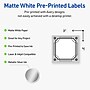 Avery Square Multipurpose Labels, 3" x 3", White, 60/Pack (19479370609)~#|#~7D7440DE-242E-4ADD-8D5DCBDEF84B9407_sc7