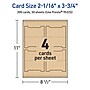Avery Integrated Cards, 2-1/16" x 3.75", Matte Kraft Brown, 200/Box (95325)~#|#~7D746D8A-720A-4AD5-99820796EB29016F_sc7