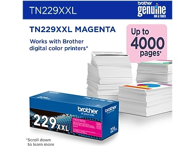 Brother TN229XXL Magenta Super High Yield Toner Cartridge (TN229XXLM) Sansujyuku sansujyuku.com