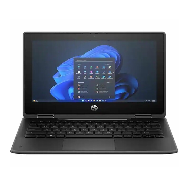 HP Fortis Flip G1i 11.6" 2‑in‑1 Touchscreen Laptop, Intel N250, 1.3GHz, 8GB RAM, 128GB SSD, Windows 11 Pro, Black (D30XWUT#ABA) image 1