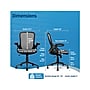 Click365 Ergonomic Fabric/Mesh Swivel Task Chair, Black (CCHR10003A)~#|#~7D7BEFC5-F8B2-4BB7-85A4776E143BBEAB_sc7