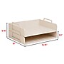 Staples Plastic Side Loading Stackable Letter Tray, Letter Size, Warm White, 2/Pack (ST63887)~#|#~7D81518C-91C5-4E1D-9E1A3F87118FE7AD_sc7