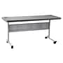 National Public Seating BPFT Series 24"W x 60"D Foldable Rectangular Training Table, Plastic, With Wheels, Charcoal~#|#~7D884F04-D7C6-487E-ACD1E7797865F507_sc7