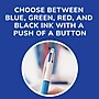 BIC 4-Color Retractable Ballpoint Pen, Medium Point, 1.0mm, Multicolor, Dozen (MM11-AST)~#|#~7D888585-EBB5-403E-93CF9396AA609DB9_sc7