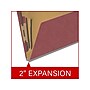 Medical Arts Press Pressboard Classification Folder, 2 Dividers, 2" Expansion, Letter Size, Dark Red, 10/Box~#|#~7D8CA4B7-2DDA-4727-86E28249CB32642D_sc7