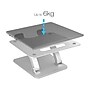 SIIG Adjustable Aluminum Stand for Laptops and Macbooks, Silver (CE-MT2C12-S1)~#|#~7D9212FC-14C2-4BD5-86DEAE14CB3EB194_sc7
