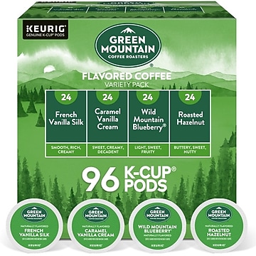 Green Mountain Variety Pack Coffee Keurig® K-Cup® Pods, 96/Carton