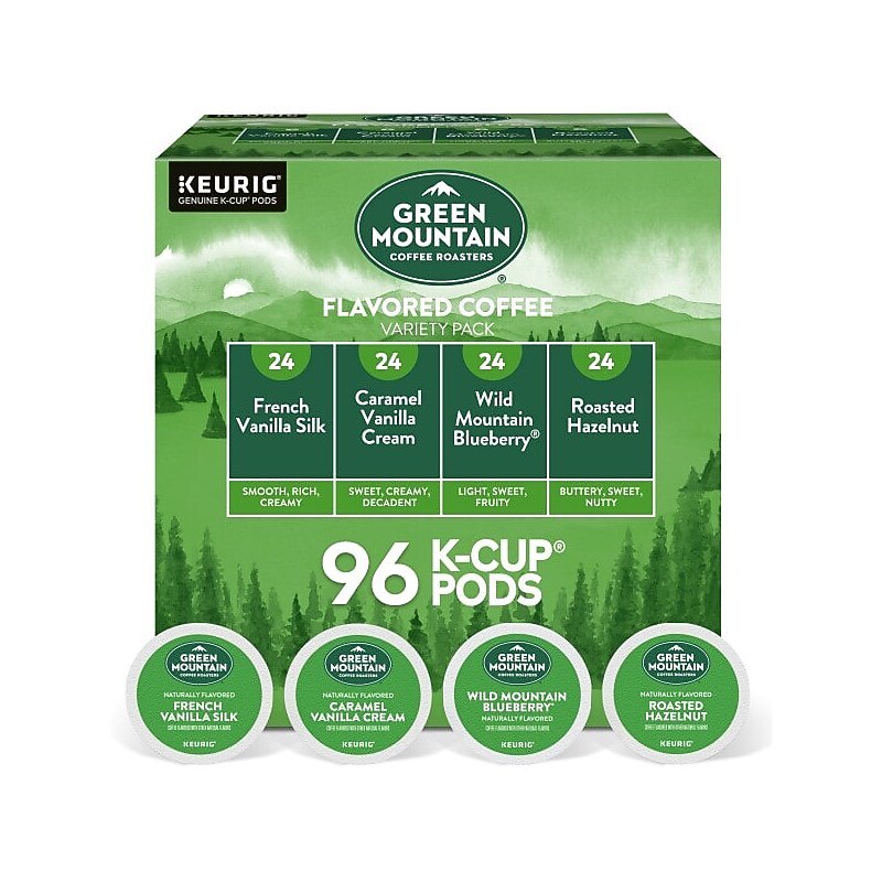 Green Mountain Variety Pack Coffee Keurig® K-Cup® Pods, Light Roast, 96/Carton (GMT6502CT) image 1