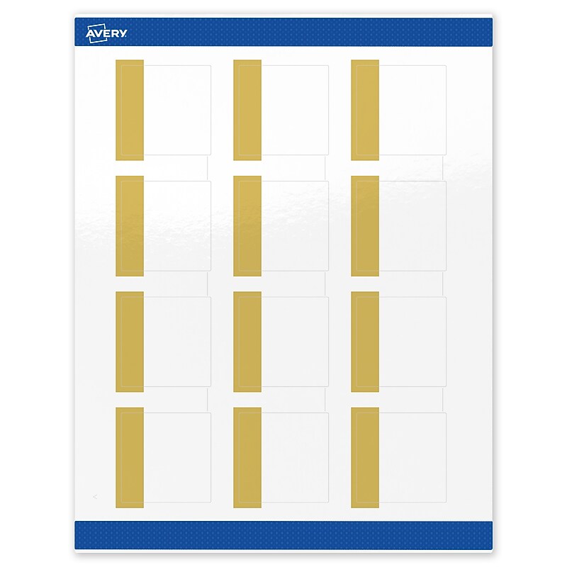 Avery Laser/Inkjet Square Multipurpose Labels, 2" x 2", White, 120/Pack (S00-DJP) image 1