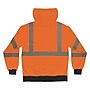 GloWear 8311BK High Visibility Long Sleeve Black Bottom Hooded Sweatshirt, ANSI Type R Class 3, Orange, Large (22884)~#|#~7D9F4261-33B5-449D-9EDE6BB0C886CC14_sc7