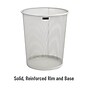 Mind Reader Metal Mesh Trash Can Without Lid, 4.4 Gallon, White, 2/Pack (2CIRGA-WHT)~#|#~7DA13058-98B2-41AC-848917436CE42C42_sc7