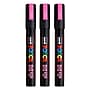POSCA PC-5M Water Based Paint Marker, Medium Bullet Tip, Fluorescent Pink, 3/Pack (UBCPC5MFPINK-3)~#|#~7DA2967B-BD4A-4704-9F7E1A190480E7E5_sc7