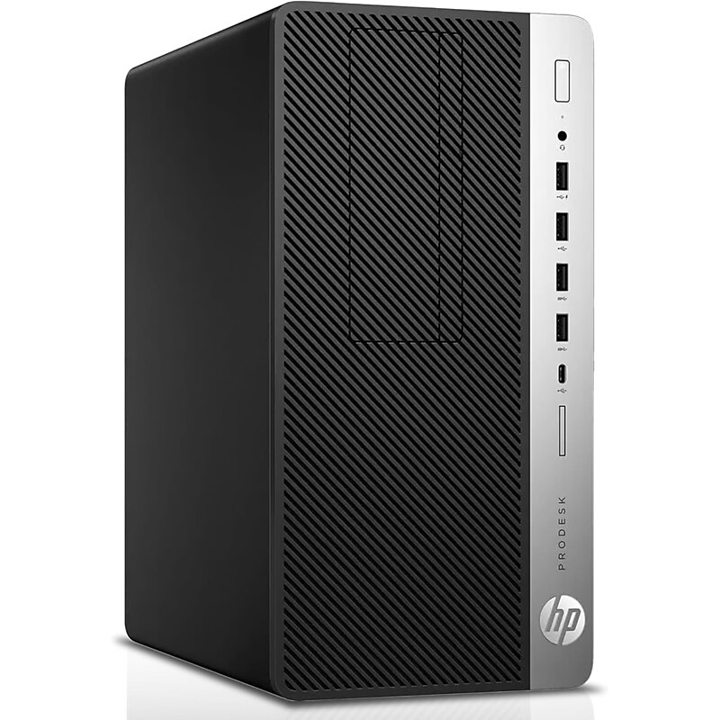 HP EliteDesk Refurbished Mini Computer, Intel i7-9700, 32GB RAM, 1TB NVMe, Windows 11 Pro, Keyboard + Mouse Included image 1