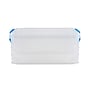 Advantus Super Stacker Snap Lid Storage Box, Clear/Blue (39811)~#|#~7DA91706-1342-42DC-929100758B27B0FB_sc7