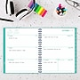2025-2026 Mead Color Pop 8.5" x 11" Calendar Year Weekly & Monthly Planner, Plastic Cover, Aqua (1604-905-26)~#|#~7DADFCFF-A7FA-4637-AF7BD66258229D1C_sc7