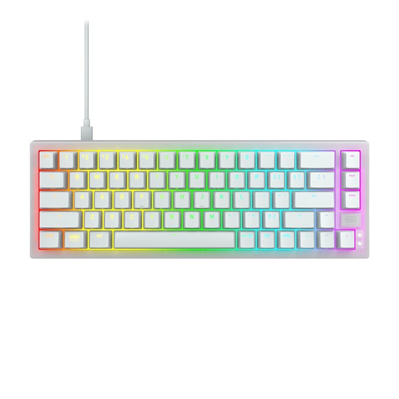 Cherry XTRFY K5V2 Compact Backlit Gaming Mechanical Keyboard, White (CX-K5V2-RGB-CPT-TPWHITE-R-US) image 1