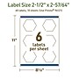 Avery Dissolvable Decorative Edge Multipurpose Labels, 2-1/2" x 2-57/64", Off-white, 60/Pack (94121)~#|#~7DB6F932-617F-4C9A-9E6815564A90A45D_sc7