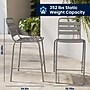 Flash Furniture Lila Indoor-Outdoor Restaurant Bar Height Stool with Slat Back, Silver (TLH015H)~#|#~7DBFCAA4-F53E-4EBB-B2284B58E72F3586_sc7