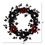 Nearly Natural Eyeball Rose Halloween Artificial Wreath, 24" (W1198)~#|#~7DC1A306-9947-4AB5-8DCF2C108021D679_sc7