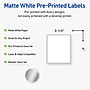 Avery Laser/Inkjet Rectangle Multipurpose Labels, 4" x 3-1/3", White, 40/Pack (S00-F37)~#|#~7DC3E210-289E-45F7-9C97961A28E6341E_sc7