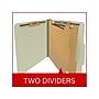 Medical Arts Press Pressboard Classification Folder, 2 Dividers, 2" Expansion, Letter Size, Green, 10/Box (DV-T42-26-3GRN)~#|#~7DC40697-5BFD-44EC-B4F46363AB5FA4DF_sc7