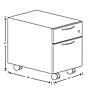 HON Contain Mobile File Cabinet, Letter/Legal Size, Lockable, 21"H x 15"W x 24"D, Titanium (HSPM211524BFM.APR0.P8T.NA.L)~#|#~7DC6FE82-7D83-48D9-A06DF6FBF60C53F7_sc7