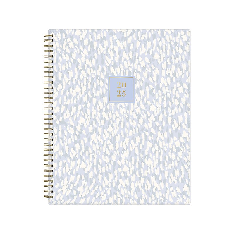 2025 Blue Sky Rachel Parcell Parcella 8.5" x 11" Weekly & Monthly Planner, Plastic Cover, Blue/White (151203) image 1