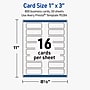 Avery Rectangle Rounded Corners Business Cards, Matte White, 800/Pack (19479399789)~#|#~7DC89805-7FDA-4BD6-A9898E1E4A57BF25_sc7