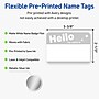 Avery Adhesive Name Tags, Pre-printed Silver Hello Design~#|#~7DD0F4FA-044F-4777-8435A59A5E9DCBC8_sc7