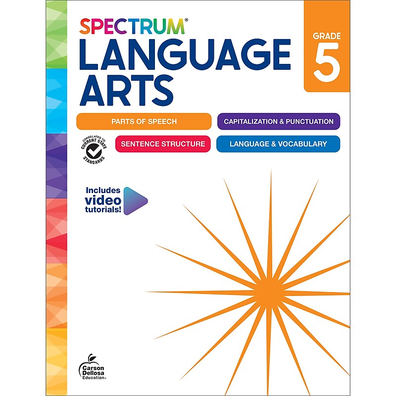 Carson-Dellosa Spectrum Language Arts Workbook, Grade 5 image 1